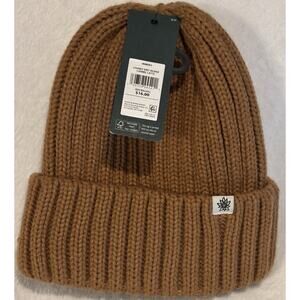 Alpine Design Women's Chunky Knit Beanie Sock Hat OSFM New With Tag Carmel Latte